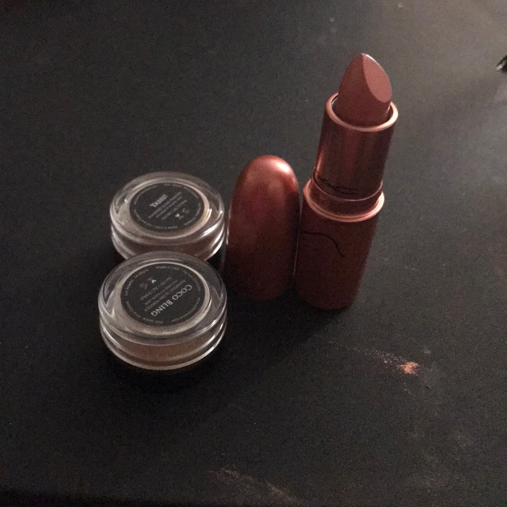 Lipstick and highlighter